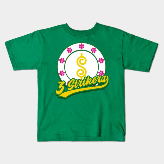 Los Angeles 3 Strikers Kids T-Shirt by pacdude